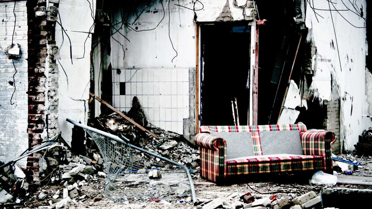 Abitazione diroccata - Terremoto - Piano di emergenza