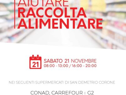 Raccolta alimentare 21 novembre - San Demetrio Corone (CS)