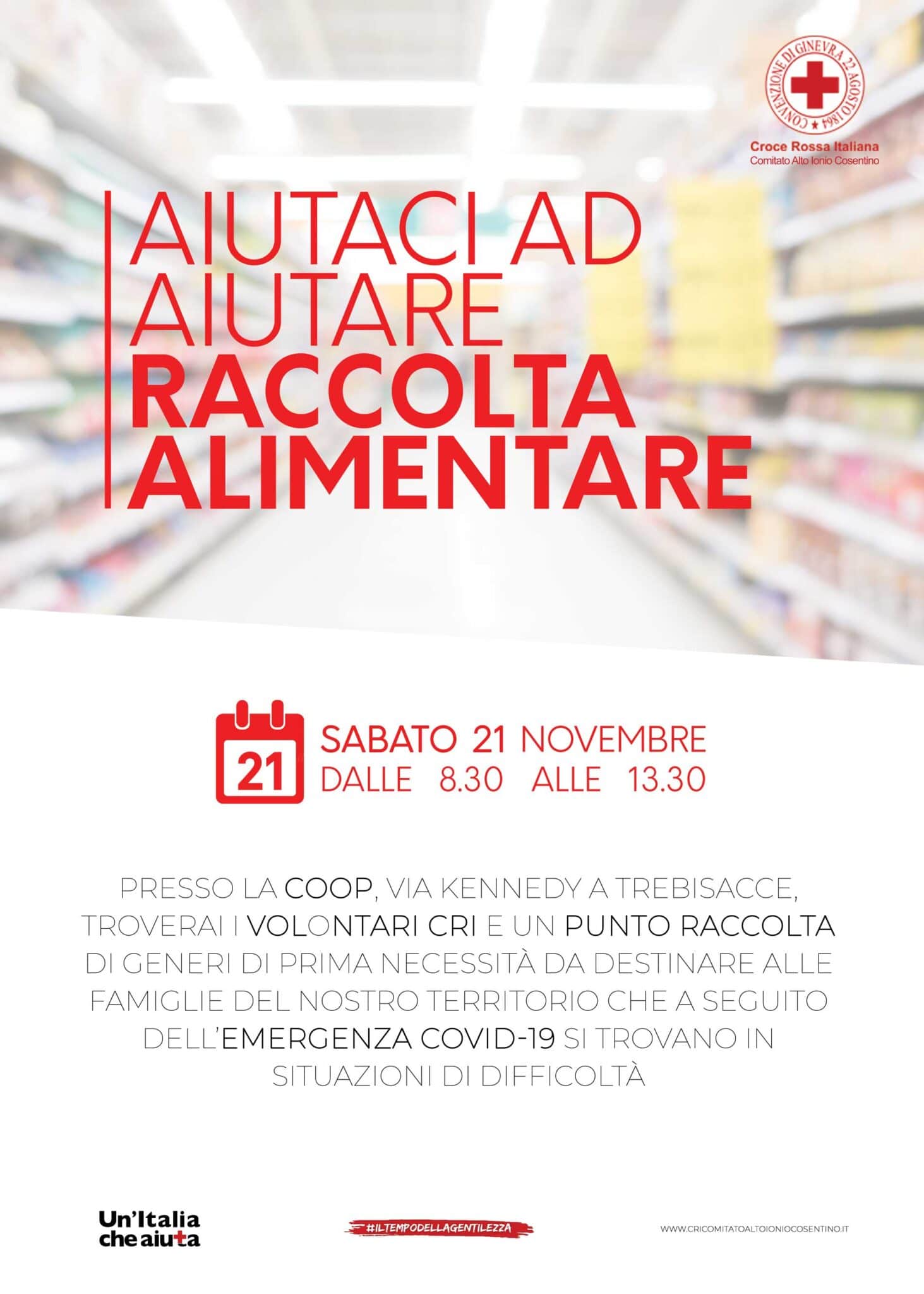 Raccolta alimentare 21 novembre - Trebisacce (CS)