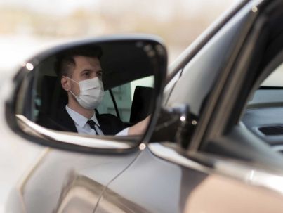 Uso della mascherina in auto