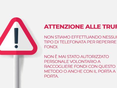 Attenzioni alle truffe - Raccolta fondi