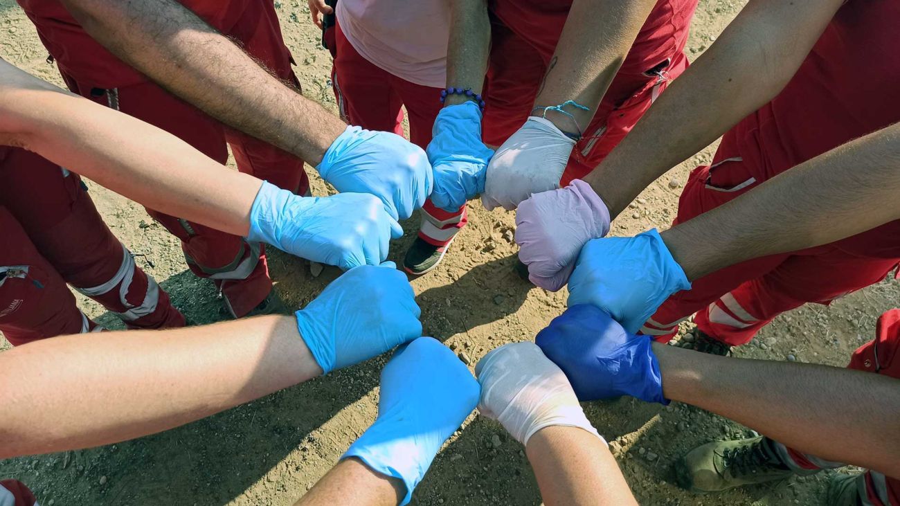 Volontari della Croce Rossa Italiana