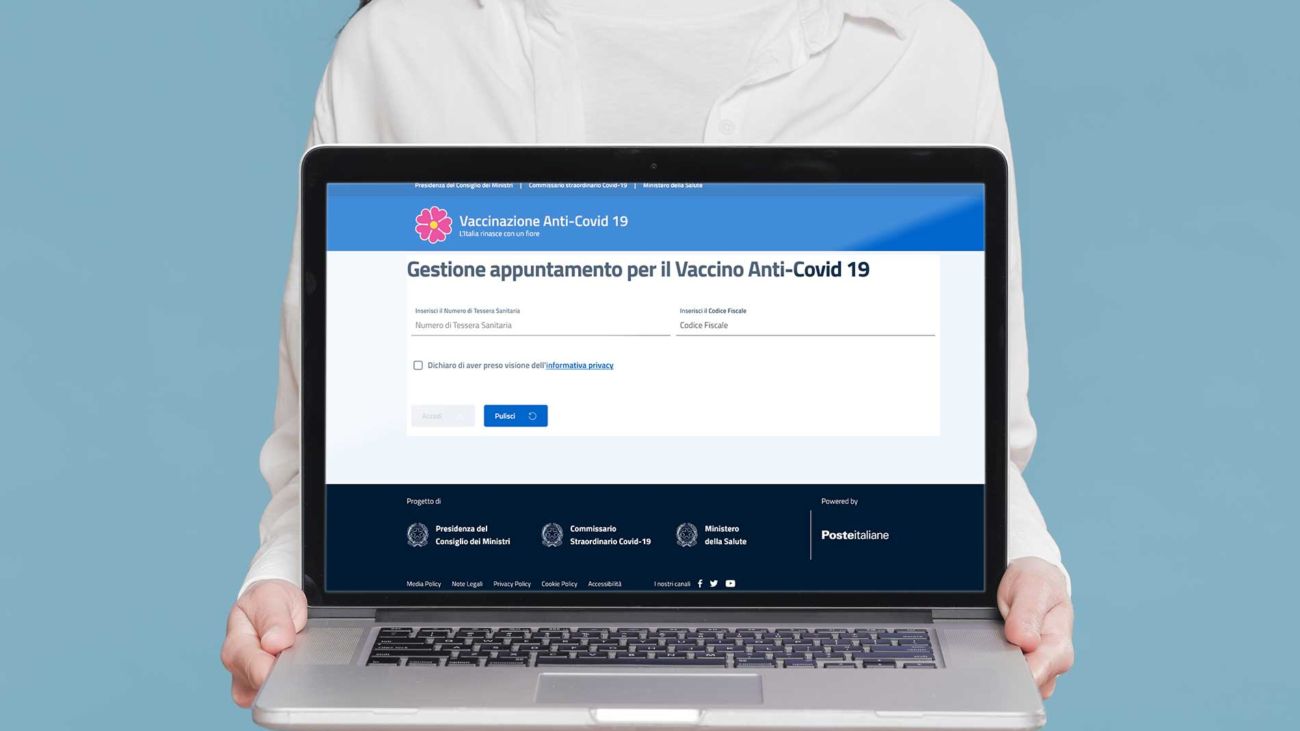 Piattaforma online prenotazione vaccino Calabria