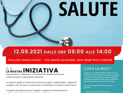 Sentiamoci in salute - Manifesto - San Demetrio Corone 12 settembre 2021