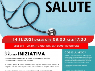Sentiamoci in salute - Manifesto - San Demetrio Corone 14 novembre 2021