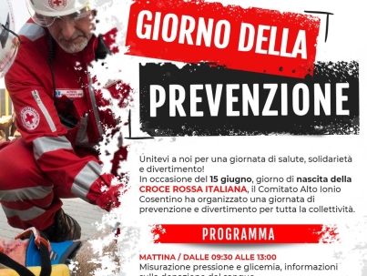 16 giugno 2024 - Giorno della Prevenzione - Vivi la CRI