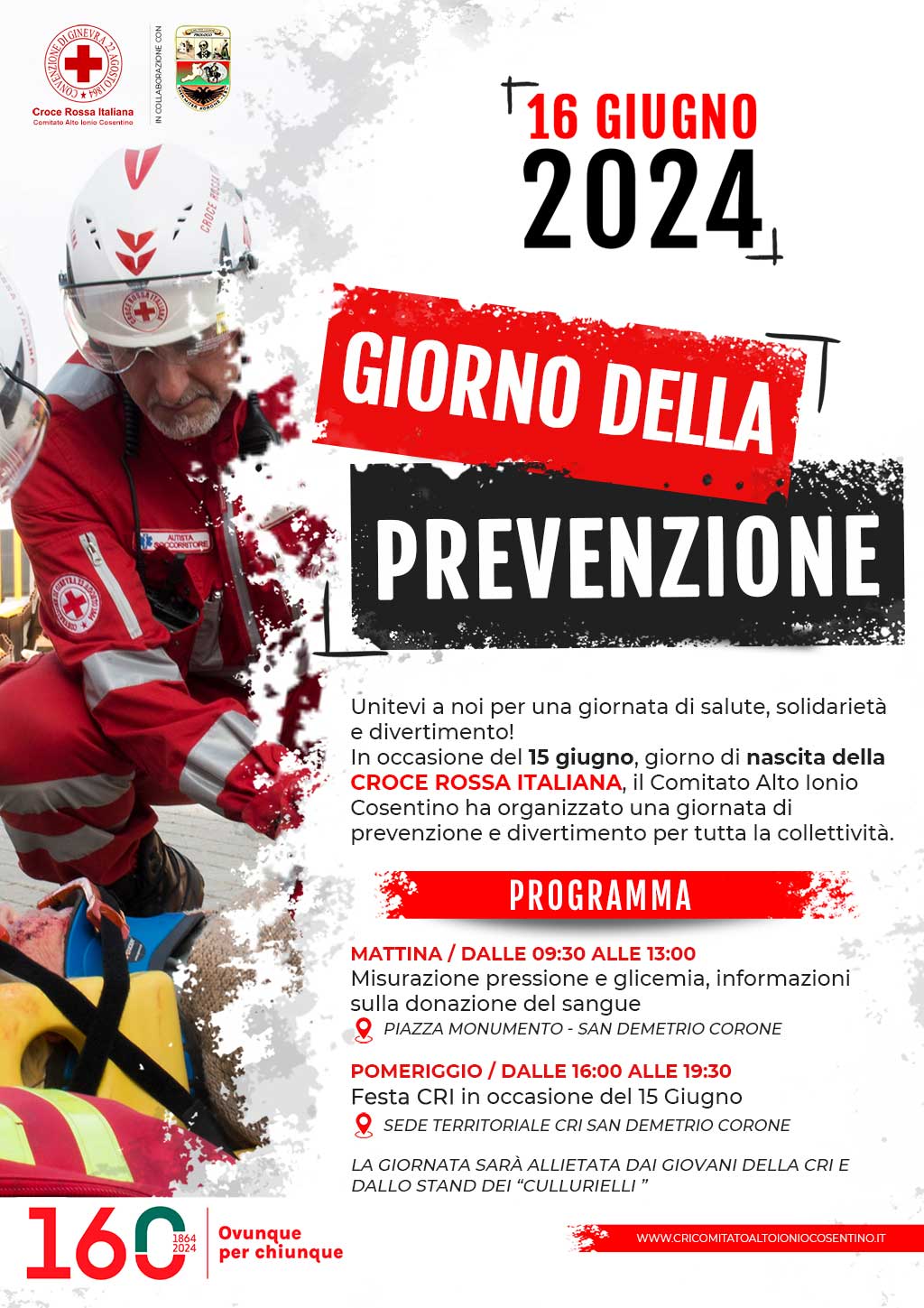 16 giugno 2024 - Giorno della Prevenzione - Vivi la CRI