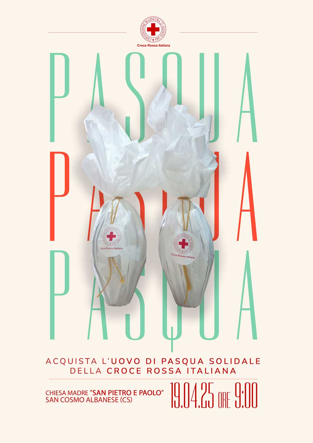 Uova di Pasqua solidali CRI 2025